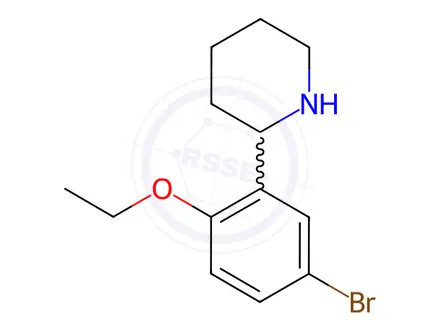 Chemical structure of 2-(5-Bromo-2-ethoxyphenyl)piperidine