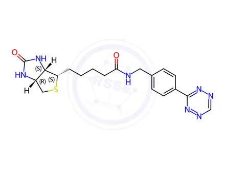 Chemical structure of Tetrazine-biotin
