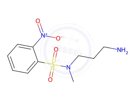 Chemical structure of N-(3-aminopropyl)-n-methyl-2-nitrobenzene-1-sulfonamide