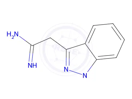 Chemical structure of 2-(1-Methyl-1h-indazol-3-yl)acetimidamide