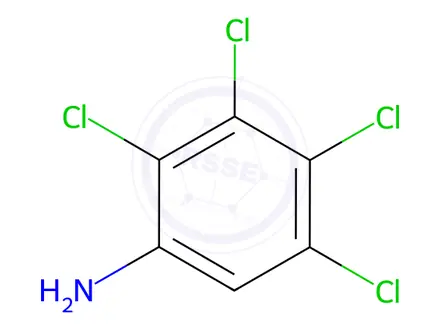 Chemical structure of 2,3,4,5-Tetrachloroaniline