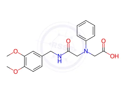 Chemical structure of [{2-[(3,4-Dimethoxybenzyl)amino]-2-oxoethyl}(phenyl)amino]acetic acid