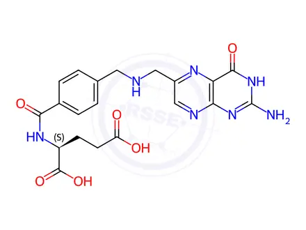 Chemical structure of Folic Acid Impurity 60