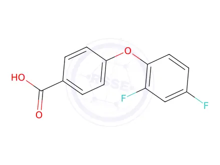 Chemical structure of 4-(2,4-Difluorophenoxy)benzoic Acid