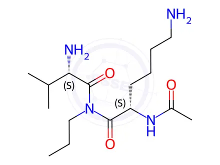 Chemical structure of (S)-1-(Acetyl-L-lysyl)-N-((S)-1-amino-3-methyl-1-oxobutan-2-yl)pyrrolidine-2-carboxamide