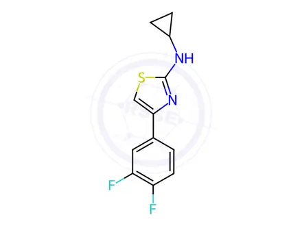 Chemical structure of n-Cyclopropyl-4-(3,4-difluorophenyl)thiazol-2-amine