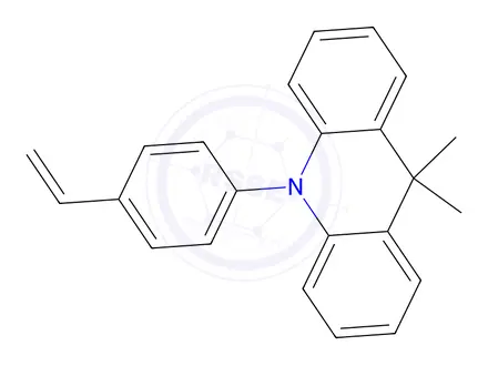 Chemical structure of 9,9-Dimethyl-10-(4-vinylphenyl)-9,10-dihydroacridine