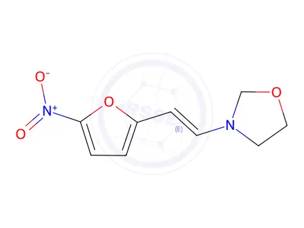 Chemical structure of (E)-3-(2-(5-Nitrofuran-2-yl)vinyl)oxazolidine