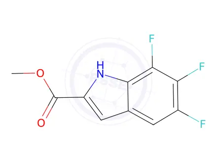 Chemical structure of Methyl 5,6,7-trifluoro-1h-indole-2-carboxylate