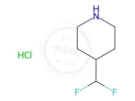 Chemical structure of 4-(difluoromethyl)piperidine