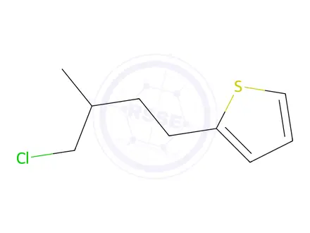 Chemical structure of 2-(4-Chloro-3-methylbutyl)thiophene