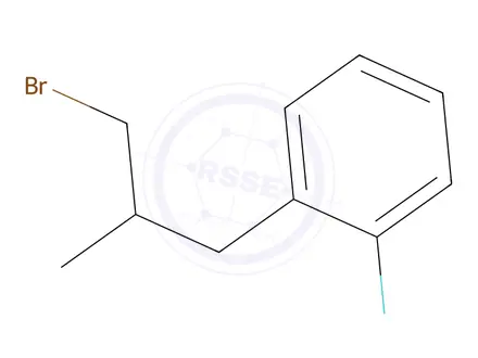 Chemical structure of 1-(3-Bromo-2-methylpropyl)-2-fluorobenzene