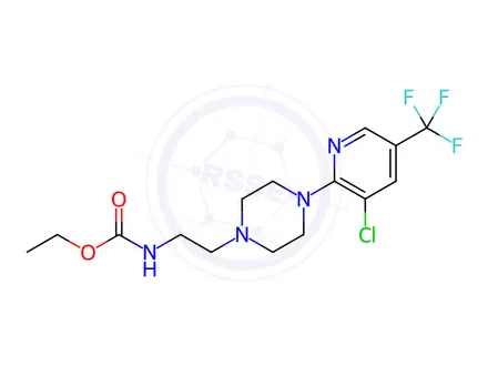Chemical structure of Ethyl N-(2-{4-[3-chloro-5-(trifluoromethyl)pyridin-2-yl]piperazin-1-yl}ethyl)carbamate