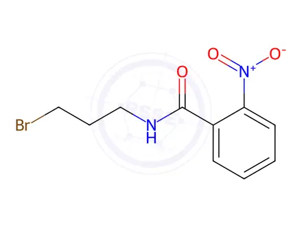Chemical structure of N-(3-bromopropyl)-2-nitrobenzamide
