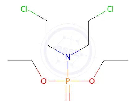 Chemical structure of Diethyl bis(2-chloroethyl)phosphoramidate