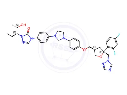 Chemical structure of Posaconazole Impurity 477