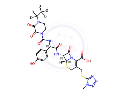 Chemical structure of Cefoperazone-D5