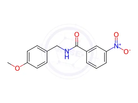 Chemical structure of N-(4-Methoxybenzyl)-3-nitrobenzamide