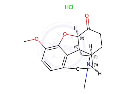 Chemical structure of Hydrocodone Hydrochloride