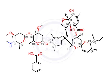 Chemical structure of Emamectin benzoate