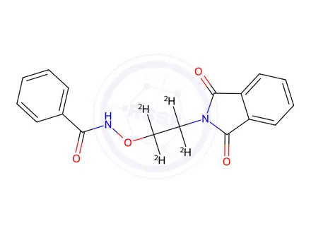 Chemical structure of N-(2-(1,3-Dioxoisoindolin-2-yl)ethoxy-d4)benzamide