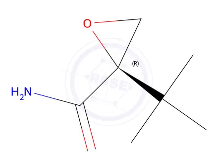 Chemical structure of Oxiranecarboxamide, 2-(1,1-dimethylethyl)-, (R)-(9CI)