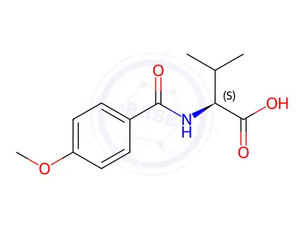 Chemical structure of (4-Methoxybenzoyl)-l-valine
