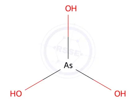 Chemical structure of arsenous acid
