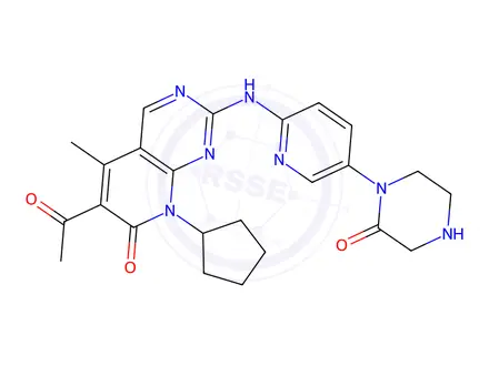 Chemical structure of Palbociclib Impurity 127