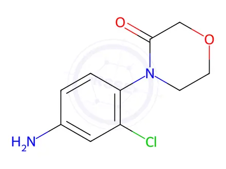 Chemical structure of 4-(4-Amino-2-Chlorophenyl)Morpholin-3-one