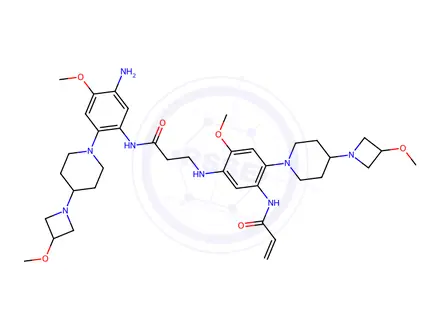 Chemical structure of Andamertinib Impurity 1