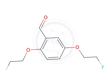Chemical structure of 2,5-BIS(2-FLUOROETHOXY)-BENZALDEHYDE