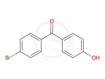 Chemical structure of 1-(4-Bromophenyl)-1-(4-hydroxyphenyl)methanone