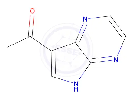 Chemical structure of 1-(5H-Pyrrolo[2,3-b]pyrazin-7-yl)ethanone
