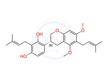 Chemical structure of Licorisoflavan A