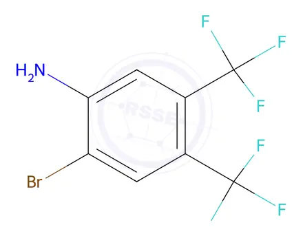 Chemical structure of 2-Bromo-4,5-bis(trifluoromethyl)aniline