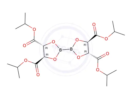 Chemical structure of Bis(diisopropyl-L-tartrate glycolato)diboron