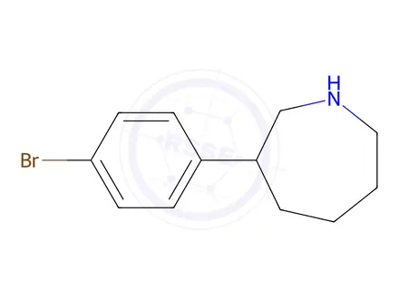 Chemical structure of 3-(4-Bromophenyl)azepane