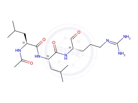 Chemical structure of Leupeptin Trifluoroacetate