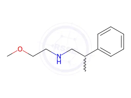 Chemical structure of N-(2-methoxyethyl)-2-phenylpropan-1-amine