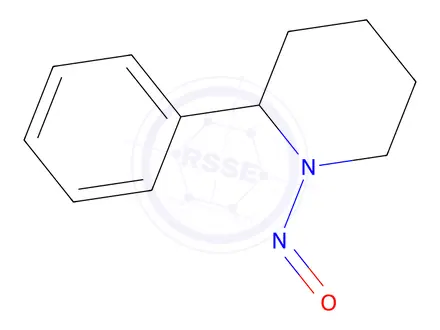 Chemical structure of 1-nitroso-2-phenylpiperidine