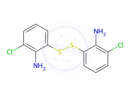 Chemical structure of 6,6'-Disulfanediylbis(2-Chloroaniline)
