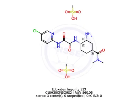 Chemical structure of Edoxaban Impurity 213