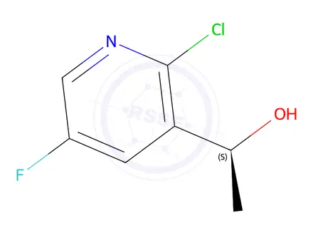 Chemical structure of (S)-1-(2-chloro-5-fluoropyridin-3-yl)ethan-1-ol