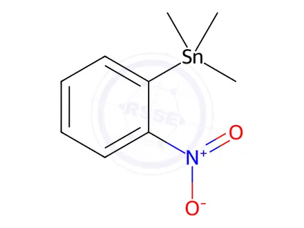 Chemical structure of Stannane, trimethyl(2-nitrophenyl)-