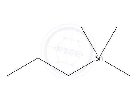 Chemical structure of Stannane, trimethylpropyl-