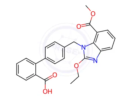Chemical structure of Azilsartan Impurity O (1675221-59-6)