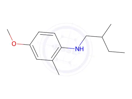 Chemical structure of 4-Methoxy-2-methyl-N-(2-methylbutyl)aniline