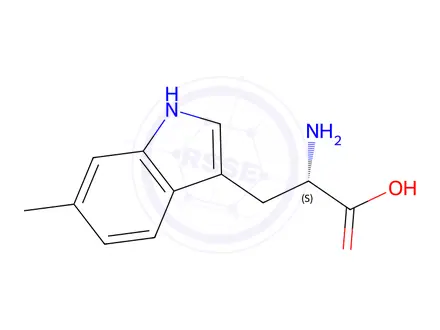 Chemical structure of 6-Methyl-L-tryptophan