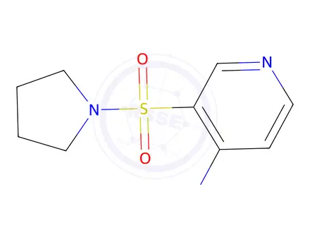 Chemical structure of N-methyl-3-(pyrrolidin-1-ylsulfonyl)pyridin-4-amine
